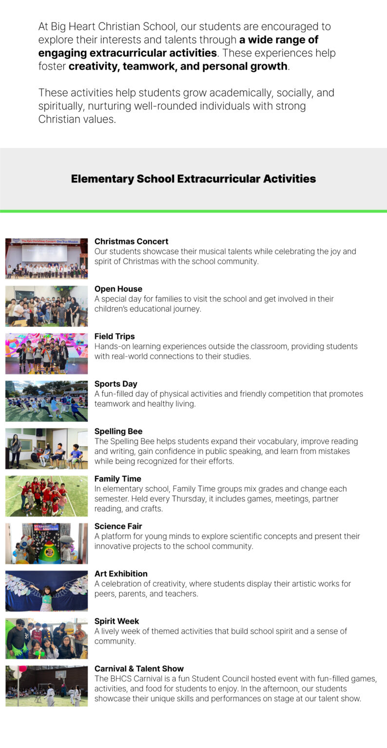 BHCS School Activities