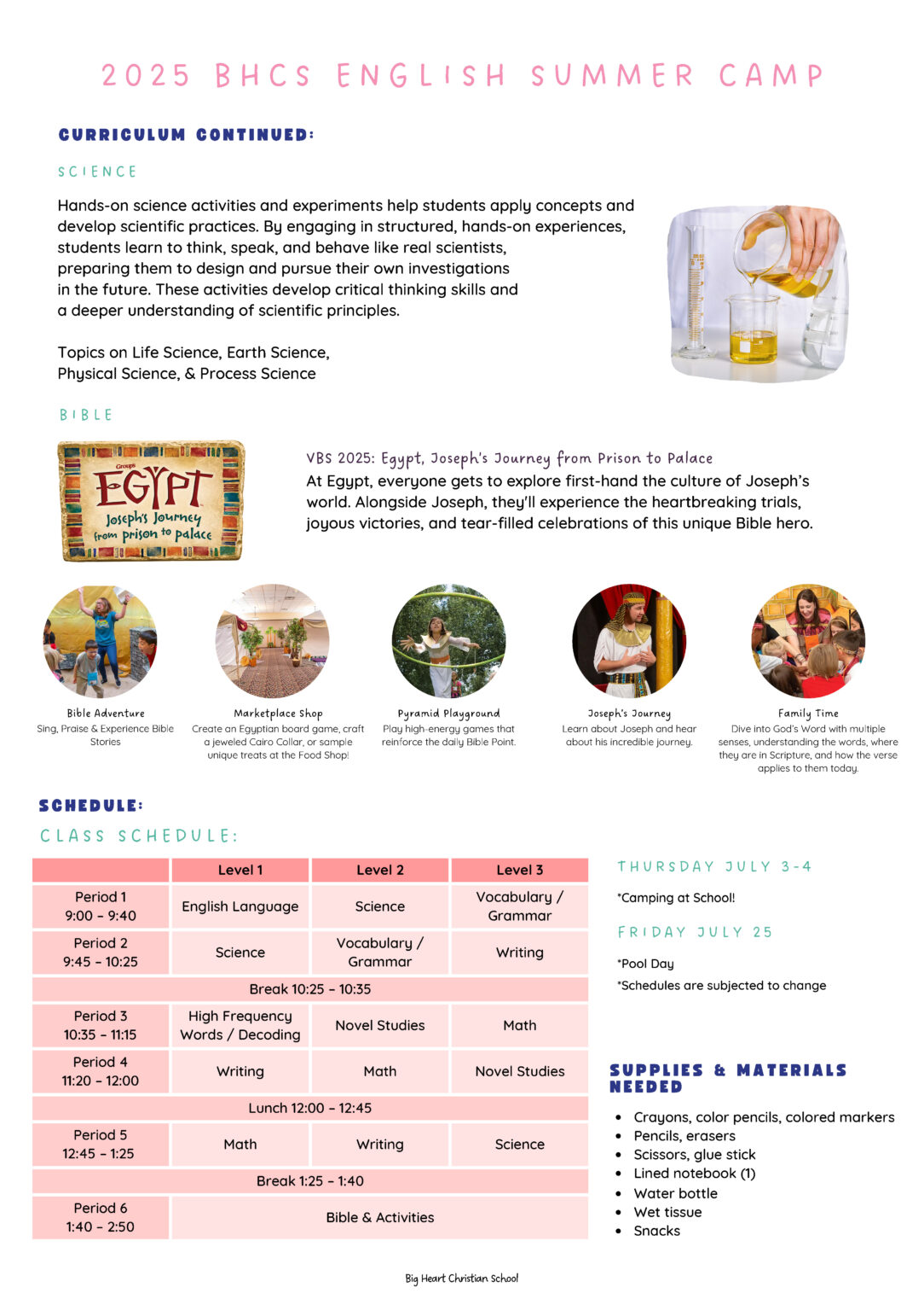 BHCS 2024 Summer Program